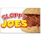 Signmission Sloppy Joes Banner Concession Stand Food Truck Single Sided B-96 Sloppy Joes19 - alternate 1